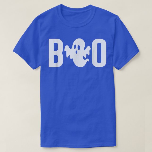 Hey Boo Ghost Funny Trick oder Treat Happy Hallowe T-Shirt (Design vorne)