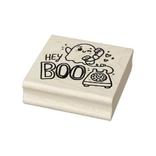Hey Boo - Ghosted mit Liebe Gummistempel