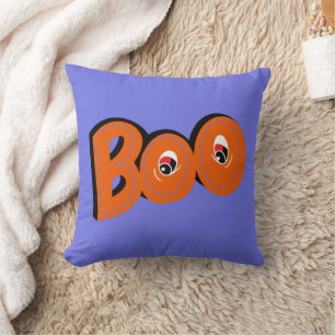 Hey Boo Habe ich dich erschreckt Typografie Zeichn Kissen