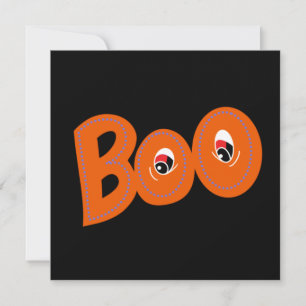 Hey Boo, habe ich dich für Typografie Gezeichnet Karte