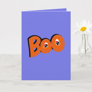 Hey Boo, habe ich dich für Typografie Gezeichnet Karte