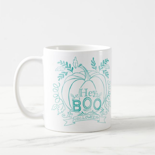 Hey BOO, Halloween Collection Teal Kaffeetasse (Links)