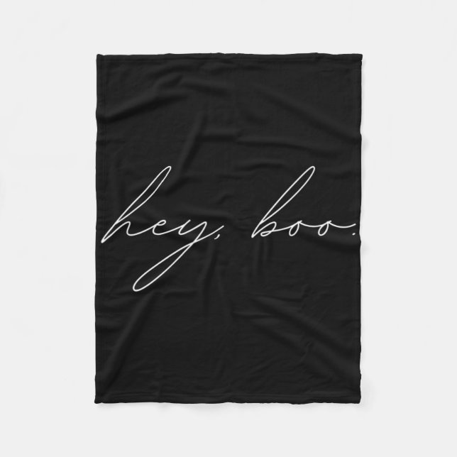 Hey, Boo Halloween Fleecedecke (Vorderseite)