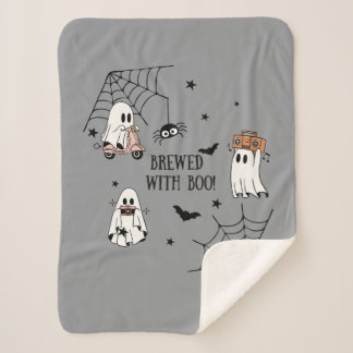 Hey Boo Halloween Funny Ghost Sherpadecke