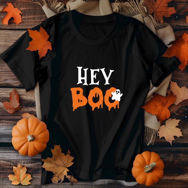 Hey Boo Halloween Niedlich Ghost Funny Spooky Sais Tri-Blend Shirt (Von Creator hochgeladen)