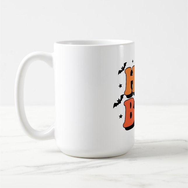 Hey Boo Mug - Cute Halloween Coffee Cup (Gauche)