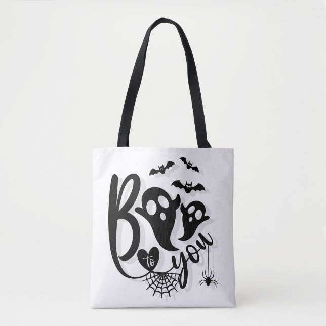 Hey Boo Simple Halloween Tasche (Vorderseite)