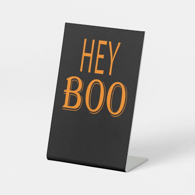 Hey Boo Sockelschild (Vorderseite)