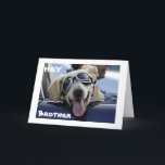 HEY *BROTHER* HAT EINEN COOLEN BIRTHTAG KARTE<br><div class="desc">DIESER "ANGESAGTE HUND" IST SO BEREIT,  IHREN ***BROTHER*** ZU ERKLÄREN,  UM EINEN **COOLEN** BIRTHTAG ZU HABEN!</div>