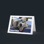 HEY *BROTHER* HAT EINEN COOLEN BIRTHTAG KARTE<br><div class="desc">DIESER "ANGESAGTE HUND" IST SO BEREIT,  IHREN ***BROTHER*** ZU ERKLÄREN,  UM EINEN **COOLEN** BIRTHTAG ZU HABEN!</div>