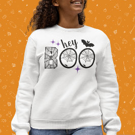Hey & Bye Boo Halloween Bat und Web Sweatshirt