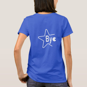 Hey Bye White Front Back Simple Riddle T-Shirt
