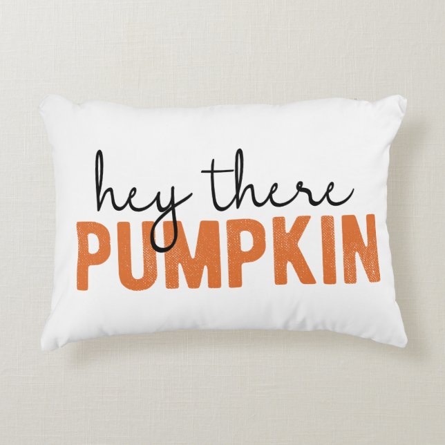 Hey, da Pumpkin Fall Pilze Dekokissen (Vorderseite)
