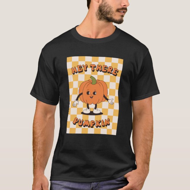 Hey da Pumpkin Groovy Halloween Kostüm für Wom T-Shirt (Vorderseite)