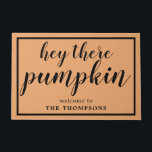 Hey da Pumpkin Orange Fall Trendy Door Mat Fußmatte<br><div class="desc">Hey da Pumpkin Orange Fall Door Mat</div>