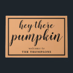 Hey da Pumpkin Orange Fall Trendy Door Mat Fußmatte<br><div class="desc">Hey da Pumpkin Orange Fall Door Mat</div>