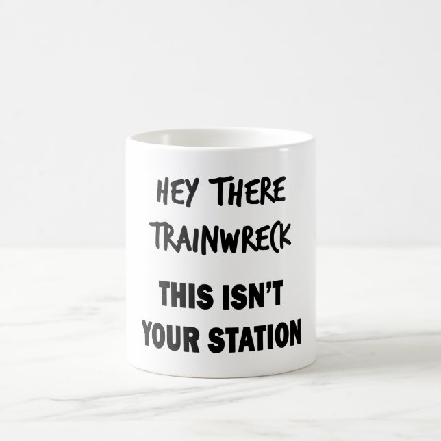 Hey Da Trainwreck Kaffeetasse (Mittel)
