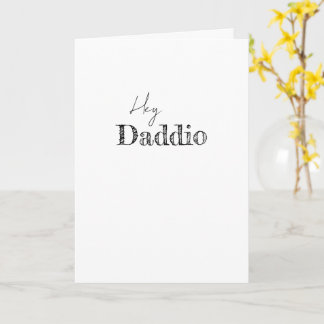 Hey Daddio FROHEN VATERTAG Modern Karte