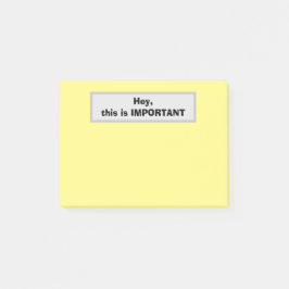 Hey, das ist WICHTIG (gelb) Post-it Klebezettel