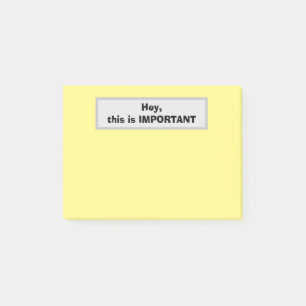 Hey, das ist WICHTIG (gelb) Post-it Klebezettel