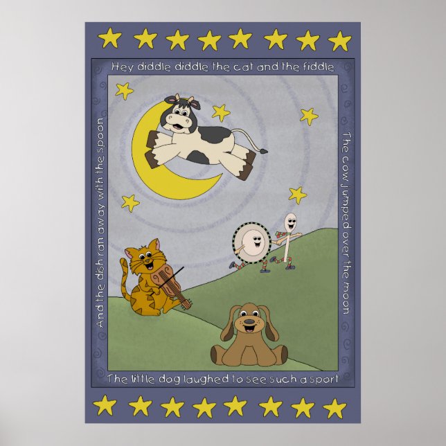 Hey Diddle Diddle Comptine pour Nounours Affiche d (Devant)