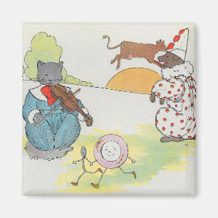 Hey Diddle Diddle die Katze und den Fiddle Rhyme Magnet
