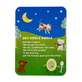 Hey Diddle Diddle Kinderreim-Magnet Magnet