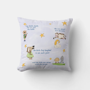 Hey Diddle Diddle - Kinderzimmer Rhyme Throw Kisse Kissen
