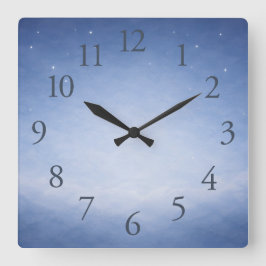 Hey Diddle Diddle Nachthimmel Kinderzimmer Wanduhr