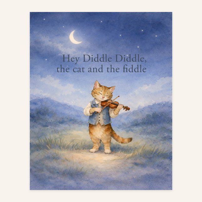 Hey Diddle Diddle – The Cat and the Fiddle   Poster (Von Creator hochgeladen)