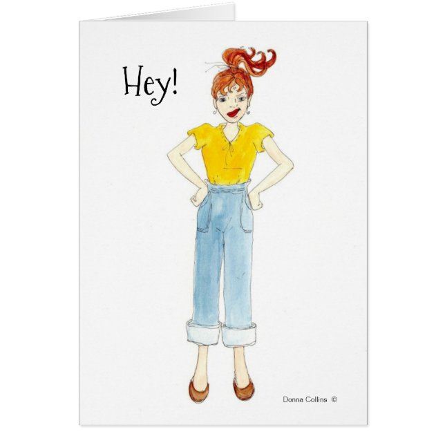 Hey Es-tu encore Mad Grey Card (Devant)