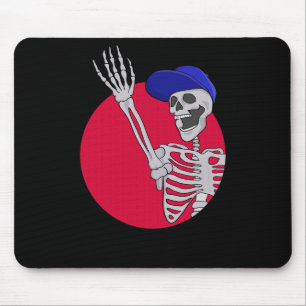 Hey Freunde Cooler und lustiger Skelett Mousepad