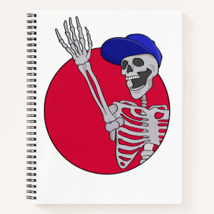 Hey Friends Cool und Funny Skeleton Notizbuch