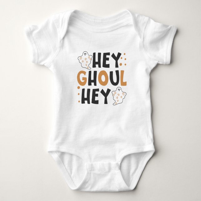 Hey Ghoul Hey Baby Bodysuit Strampler (Vorderseite)