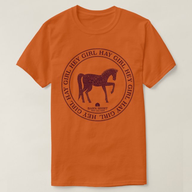Hey Girl Hay Girl Barn USA T-Shirt (Design vorne)