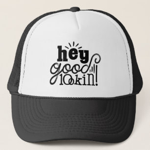 Hey guter Blick Typografisches Design Truckerkappe