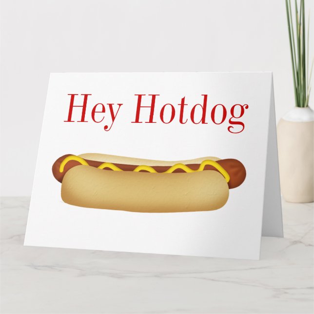 Hey Hotdog BIG Carte de voeux - SRF (Devant)