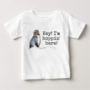 Hey! Ich bin Hoppin' hier! Rockhopper Penguin Shir Baby T-shirt