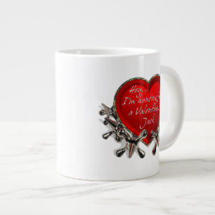 Hey, ich suche nach einem Valentin, Jack! Jumbo-Tasse