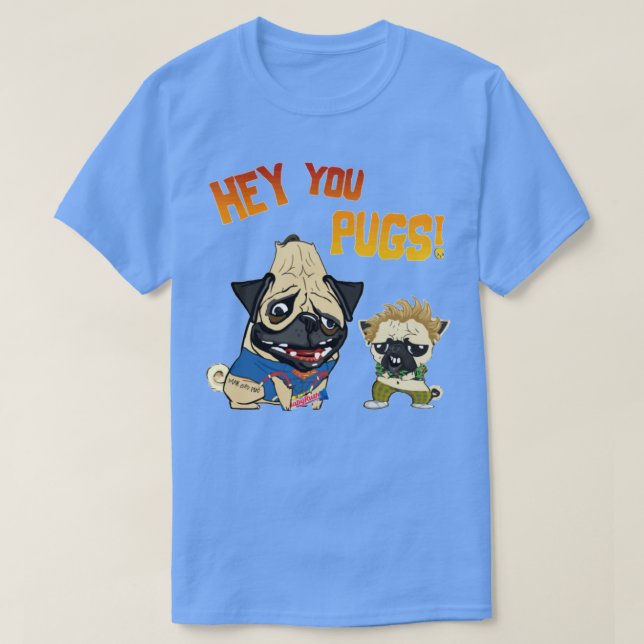 Hey, ihr Mops T-Shirt (Design vorne)
