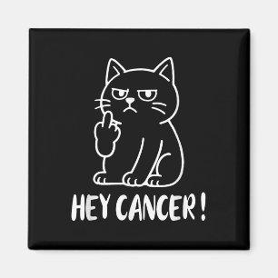 Hey Krebs F U Lustiger Meme Katze Mittelfinger Fck Magnet