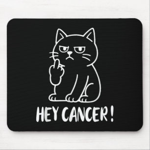 Hey Krebs F U Lustiger Meme Katze Mittelfinger Fck Mousepad