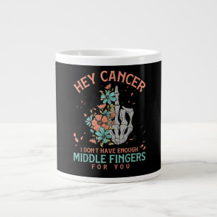 Hey Krebs ich habe nicht genug Mittelfinger  Jumbo-Tasse
