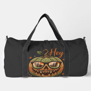 Hey Kürbis Halloween Kürbislaternen Brille Schnurr Duffle Bag