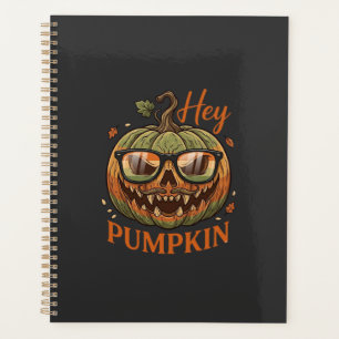 Hey Kürbis Halloween Kürbislaternen Brille Schnurr Planer