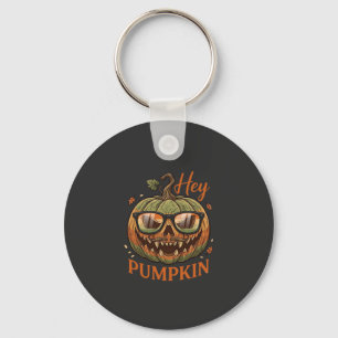 Hey Kürbis Halloween Kürbislaternen Brille Schnurr Schlüsselanhänger