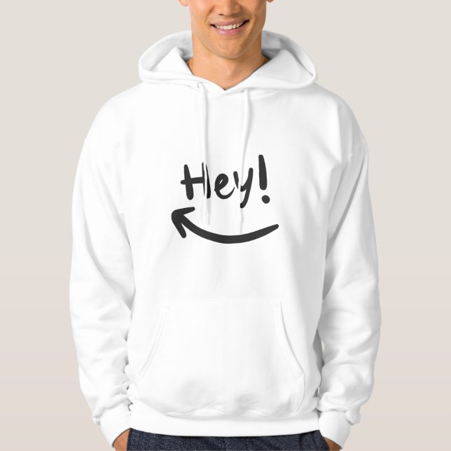 Hey lächeln hoodie (Vorderseite)