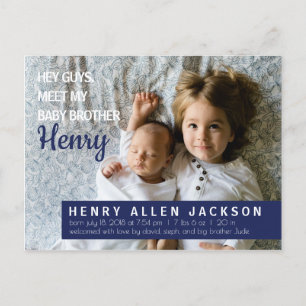 Hey les gars Faire-part de naissance Big Brother s