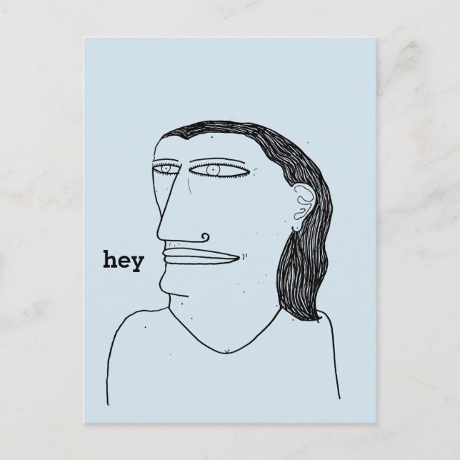 Hey Lucinda Jean Postkarte (Vorderseite)