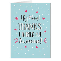 Hey Mama danke Mutter Tageskarte